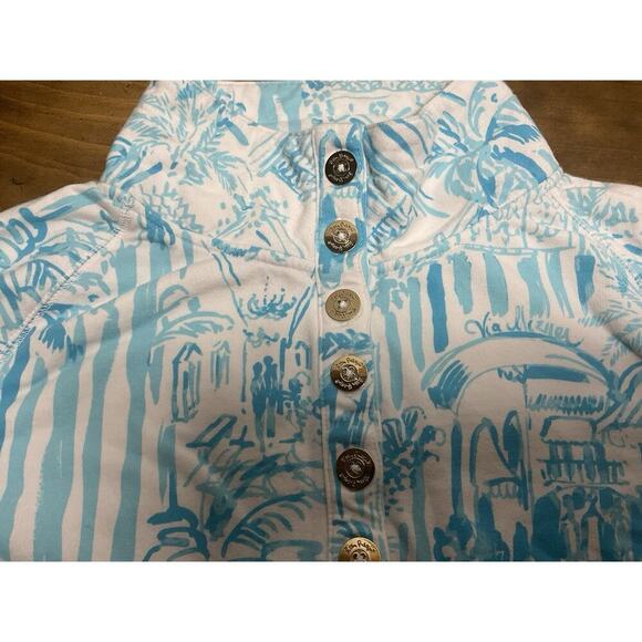 Lilly Pulitzer Captain Popover La Via Loca Jacket Blue Size Large - Picture 5 of 11